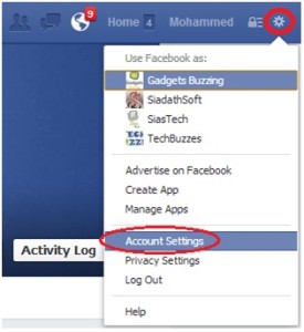 delete facebook account,Account Settings,facebook Account Settings,techbuzzes