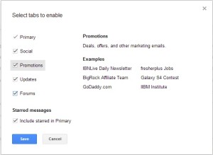 Gmail Select Tabs,gmail new,techbuzzes,