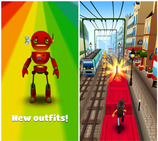 Subway Surfers Paris 2013 vs 2018 