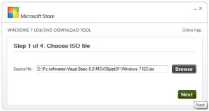 the Windows 7 USB DVD Download Tool,.ISO to USB, techbuzzes