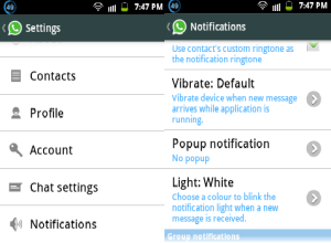 Android, WhatsApp, WhatsApp for Android, How to, Android tips, techbuzzes, techbuzzes.com, social, manage notifications, popup, settings, cross platform messaging,