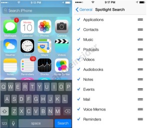 iOS 7 Tricks ,Spotlight Search iOS 7, Spotlight iOS 7, iOS 7 search, techbuzzes