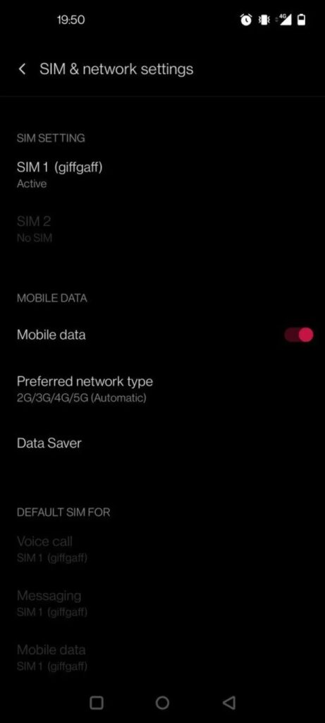 OnePlus Nord Not Showing 5G, 