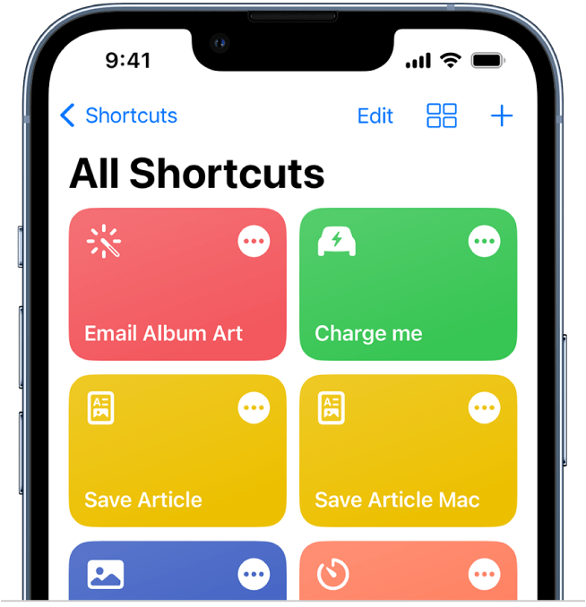 Iphone shortcuts