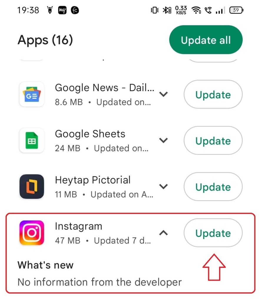 why can't i post on instagram? Fix this by updating Instagram app