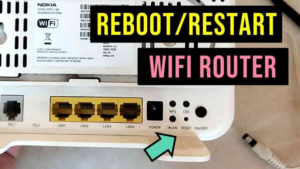 Reset Wifi Router Reboot